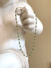 Load image into Gallery viewer, Emerald Green Rosary Chain

